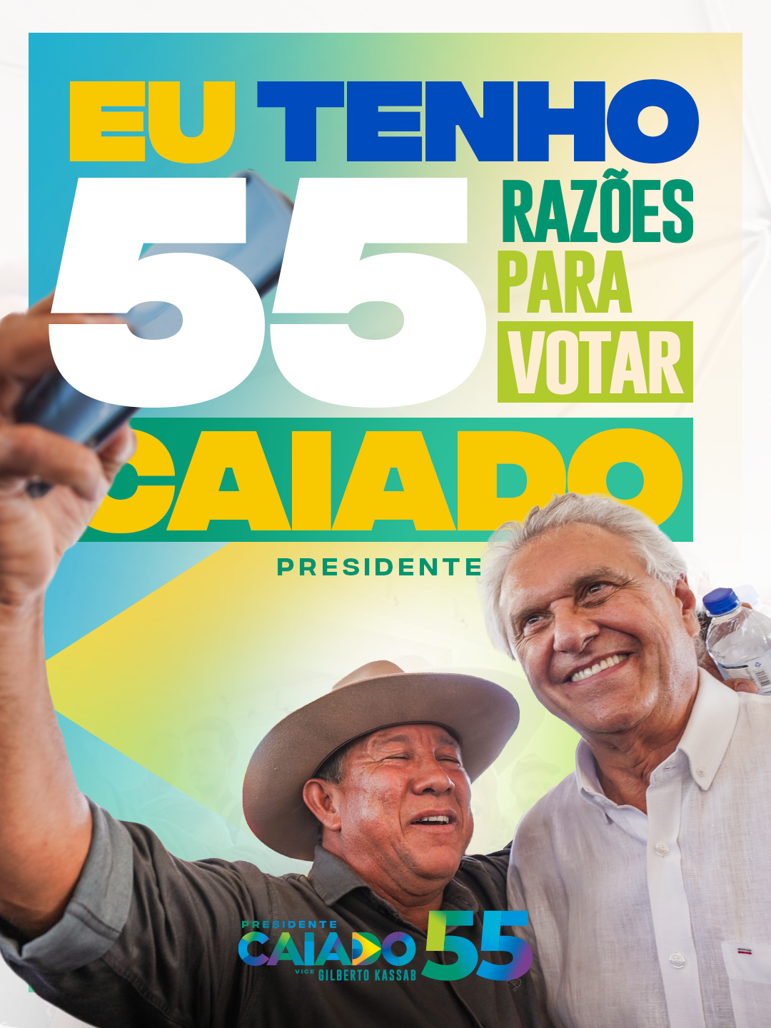 Eu tenho 55 razões para votar Caiado